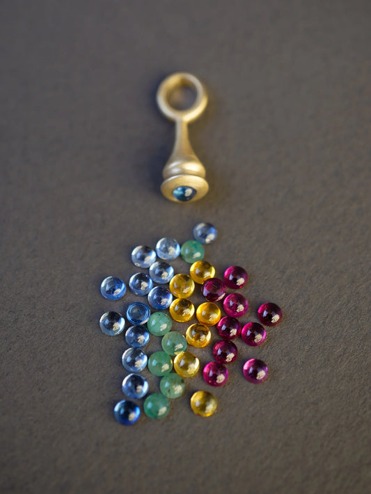 mini pendulum charm no.1 - ruby