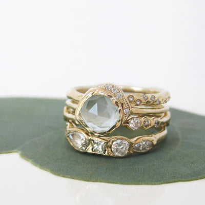 mini cove ring - aquamarine
