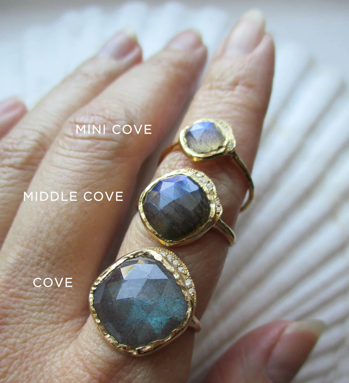 middle cove ring - labradorite