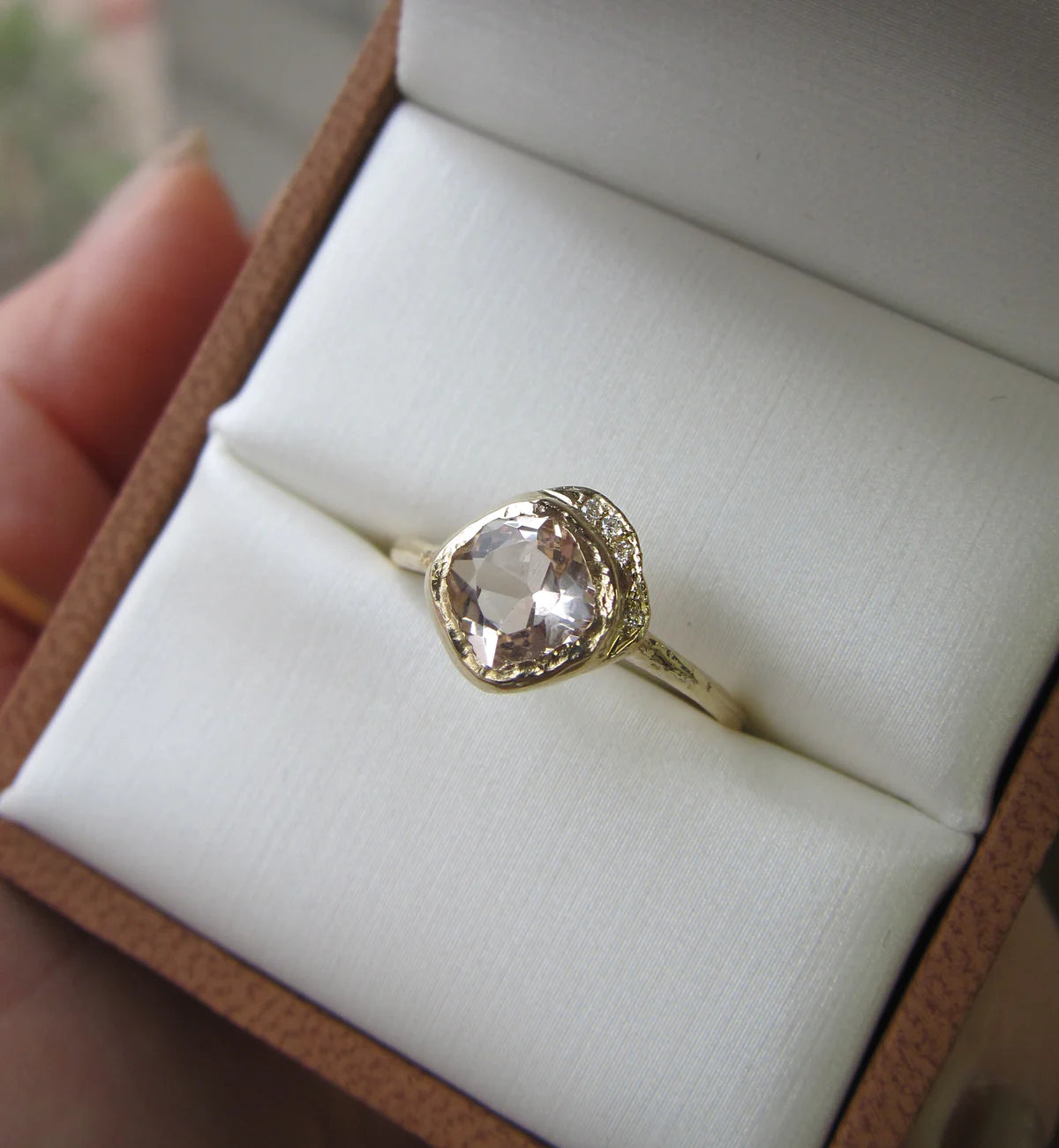 mini cove ring - morganite