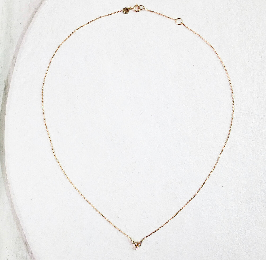 akari necklace - natural diamond