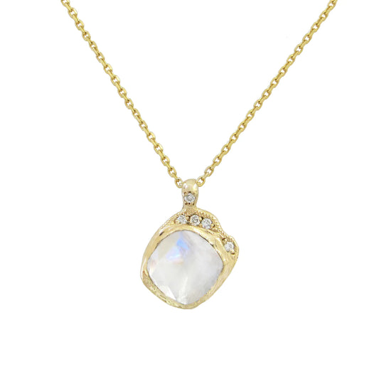 mini cove necklace - moonstone