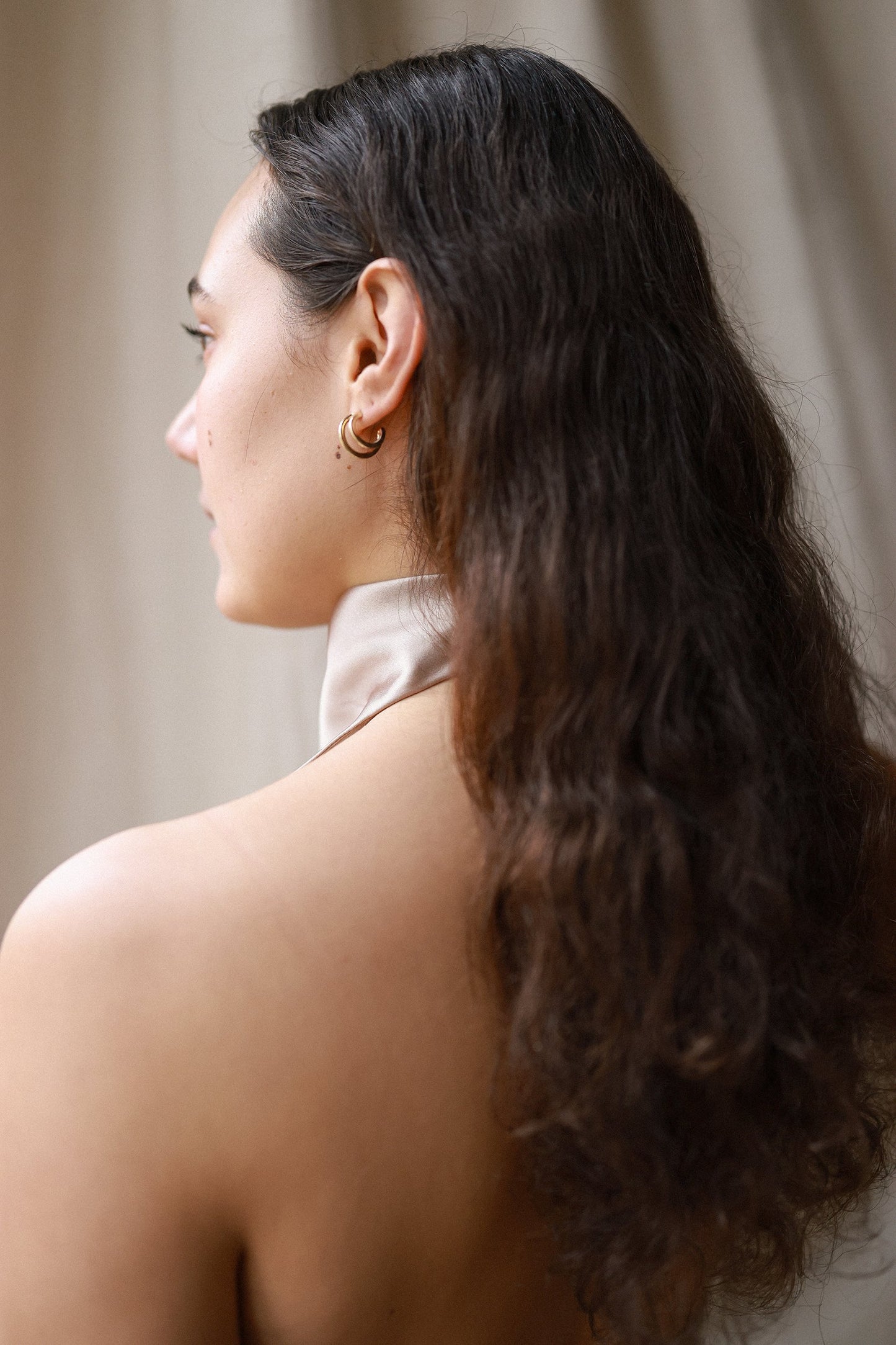 deux hoop earrings