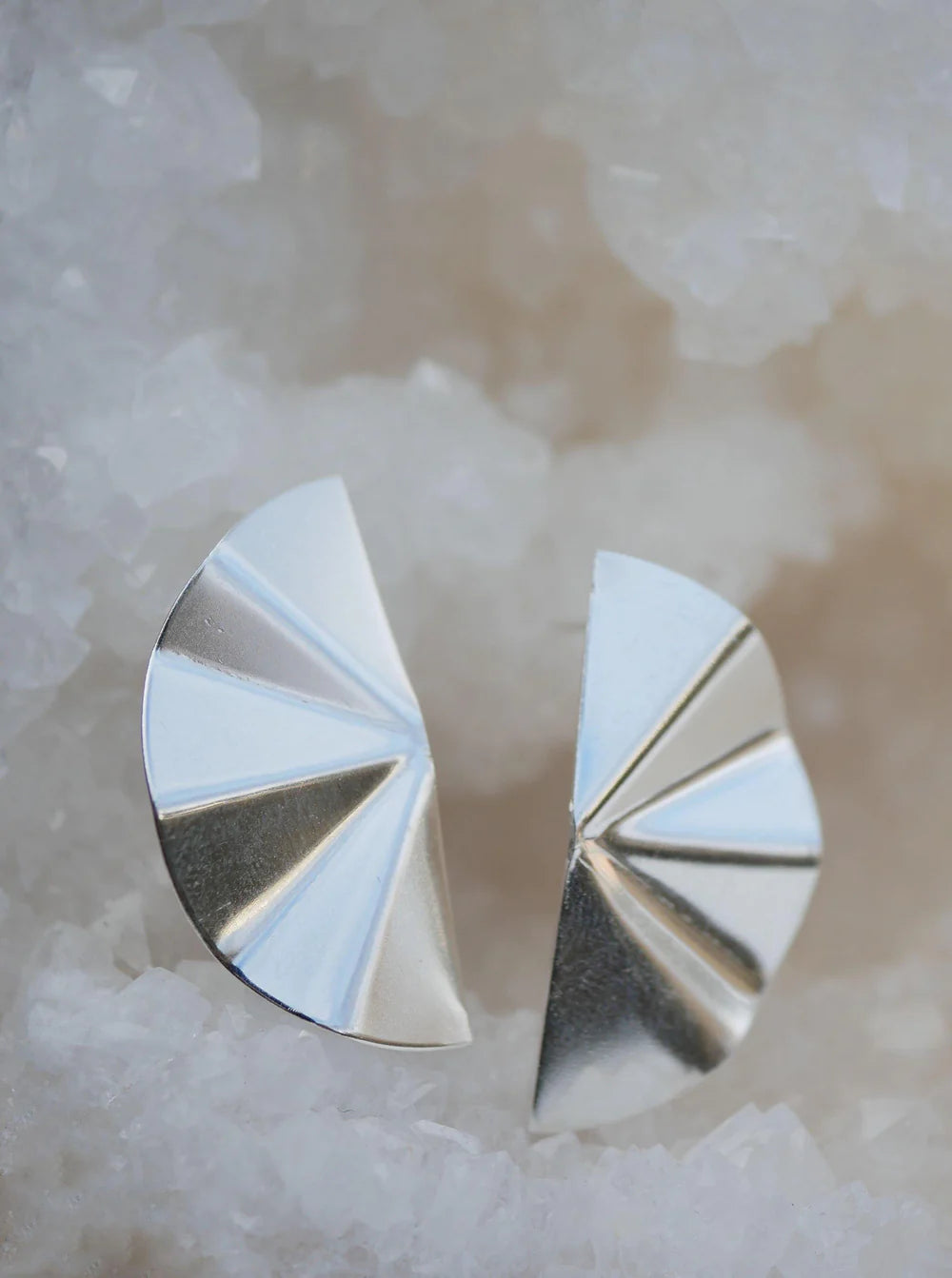ruffle stud earrings