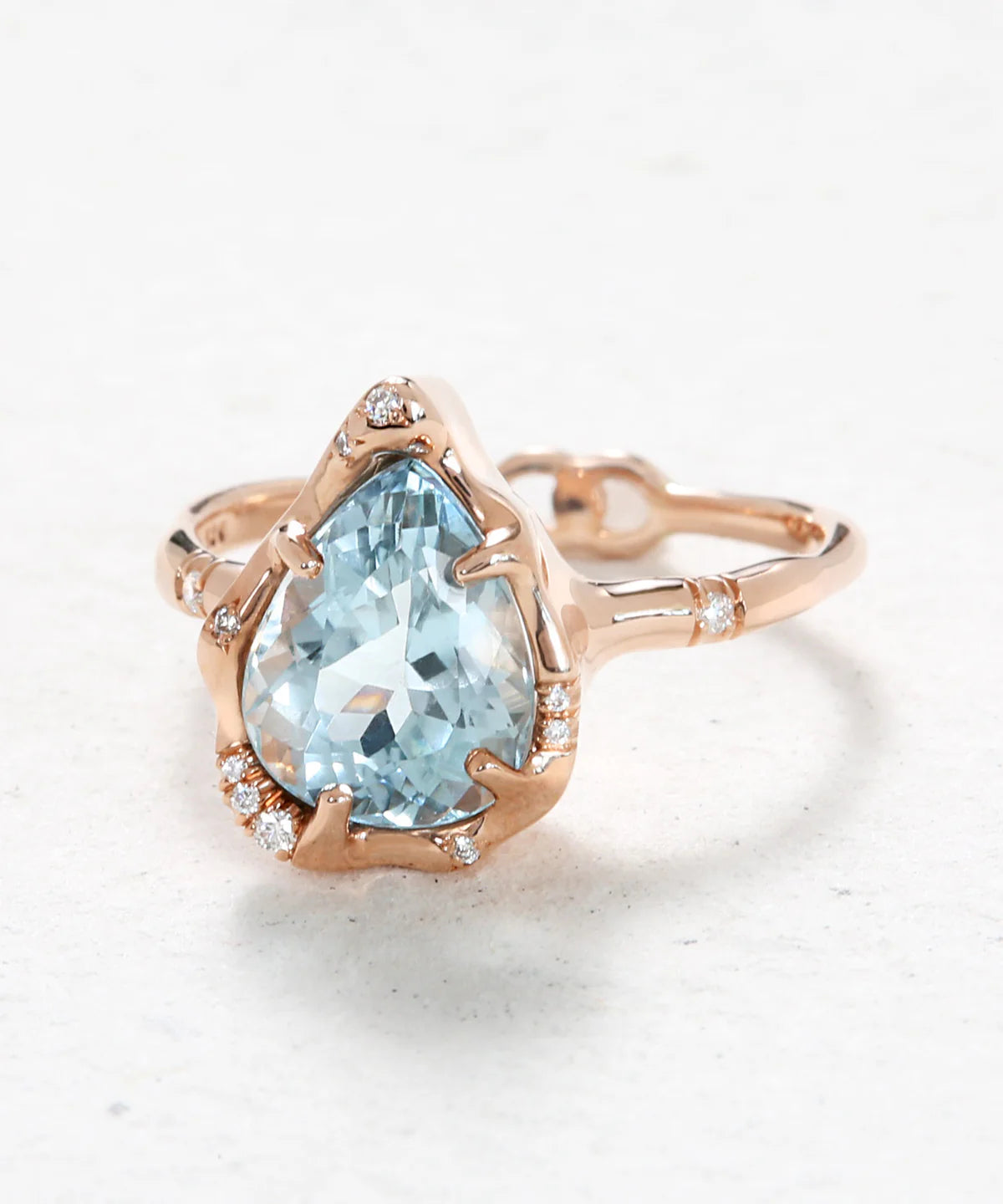 infinite love ring - aquamarine