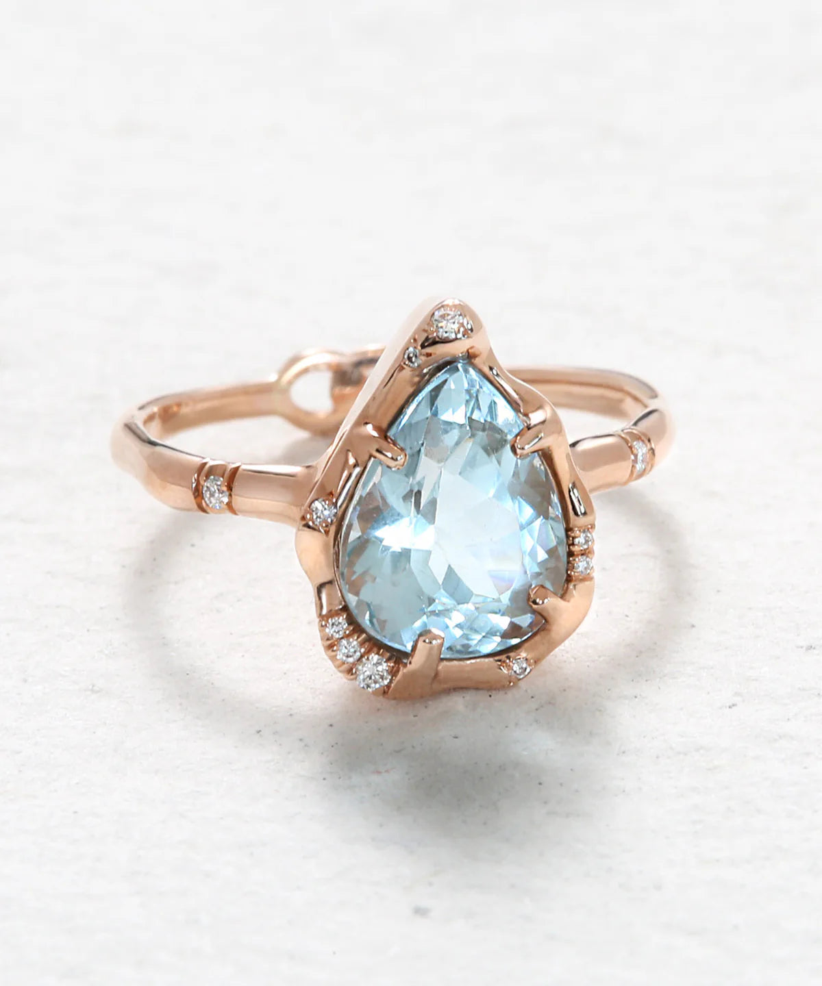 infinite love ring - aquamarine