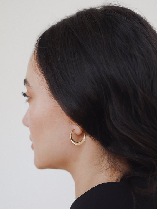 elipse hoop earrings