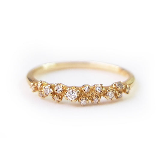 cluster garland ring - diamond