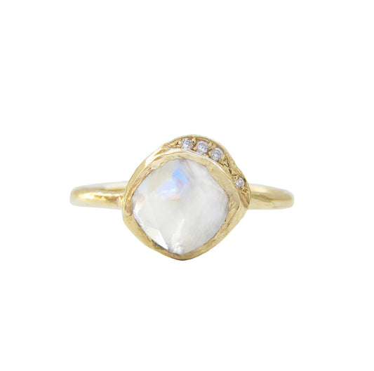 mini cove ring - moonstone