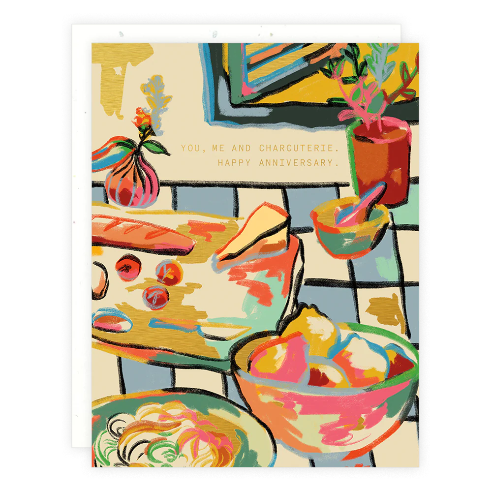 charcuterie anniversary card