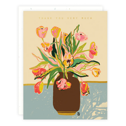 thank you bouquet card