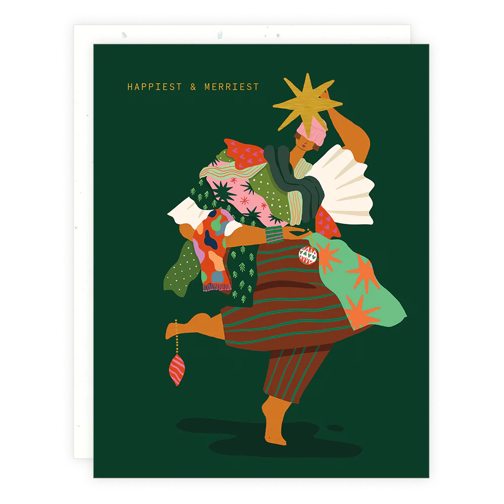 merriest tree card