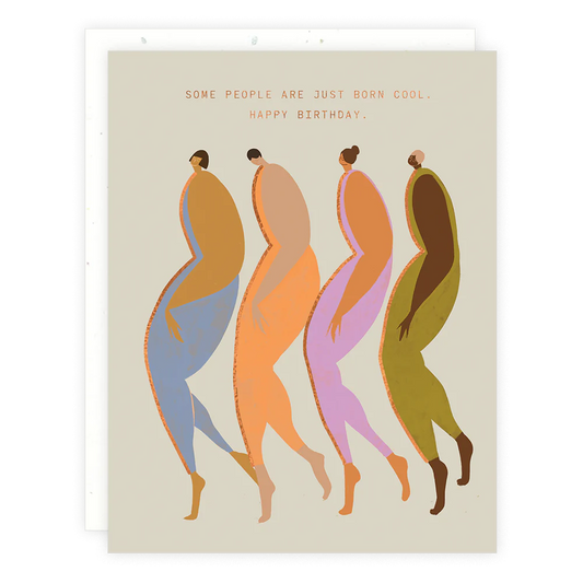 born cool birthday card