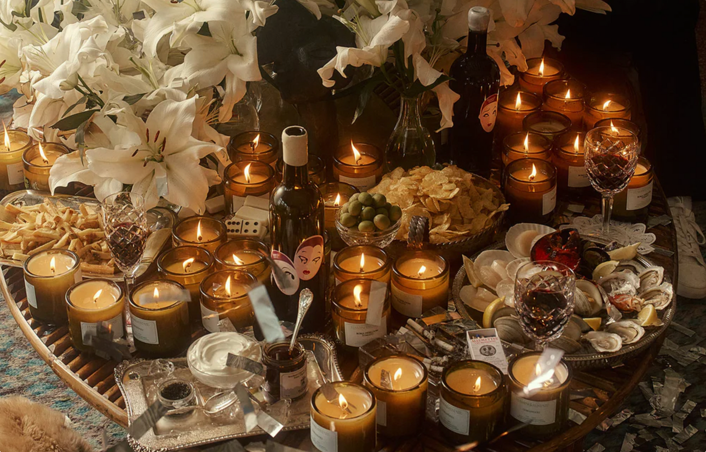 flamingo estate / coriandoli candle