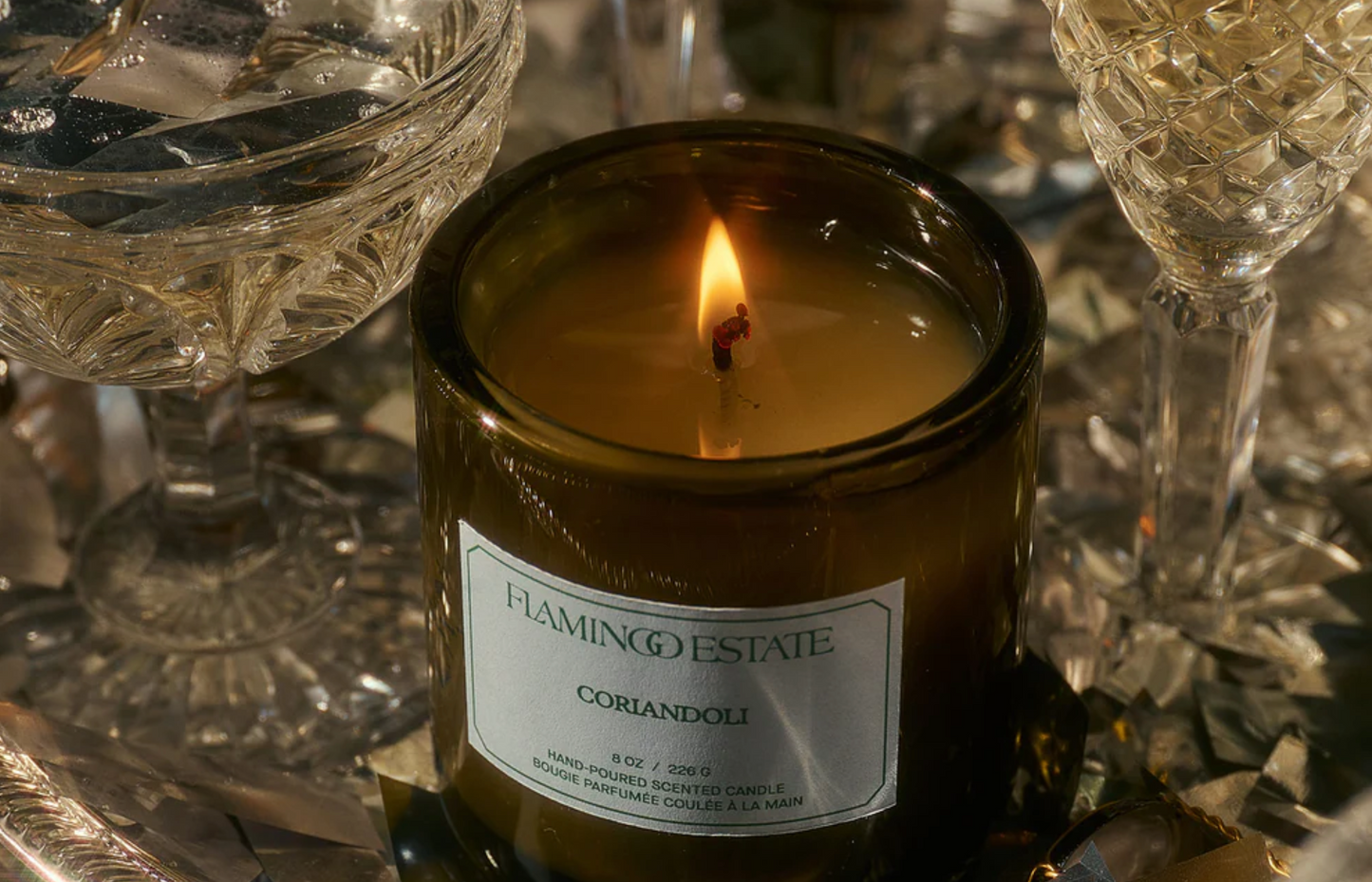 flamingo estate / coriandoli candle