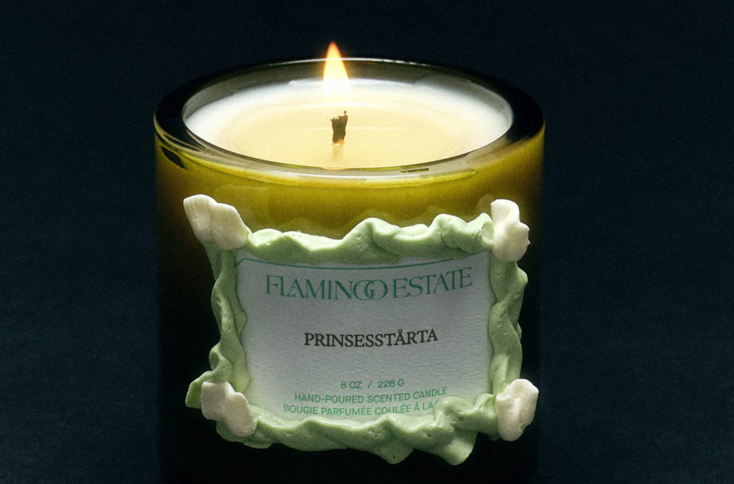 flamingo estate / prinsesstårta candle