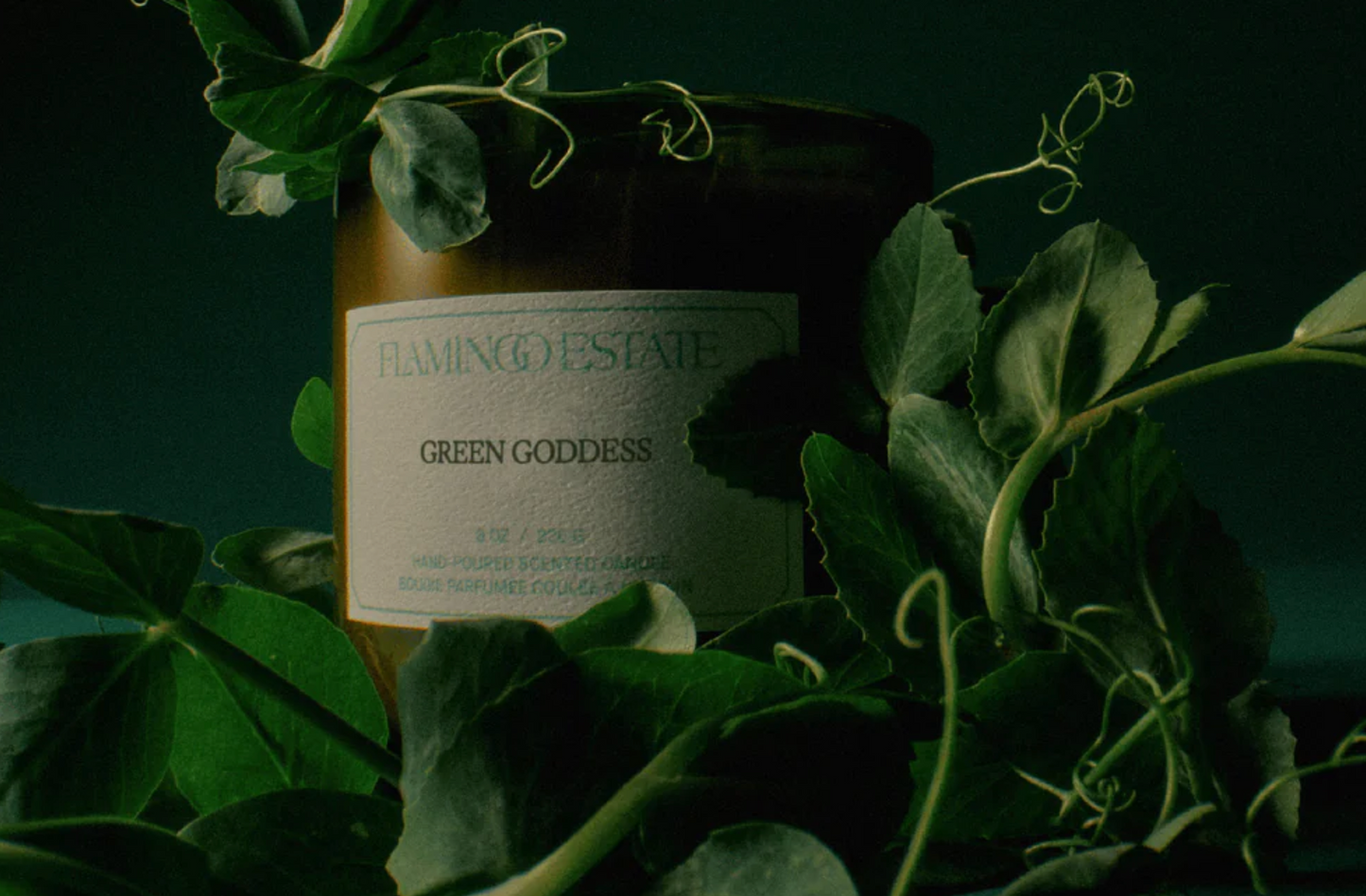 flamingo estate / green goddess candle