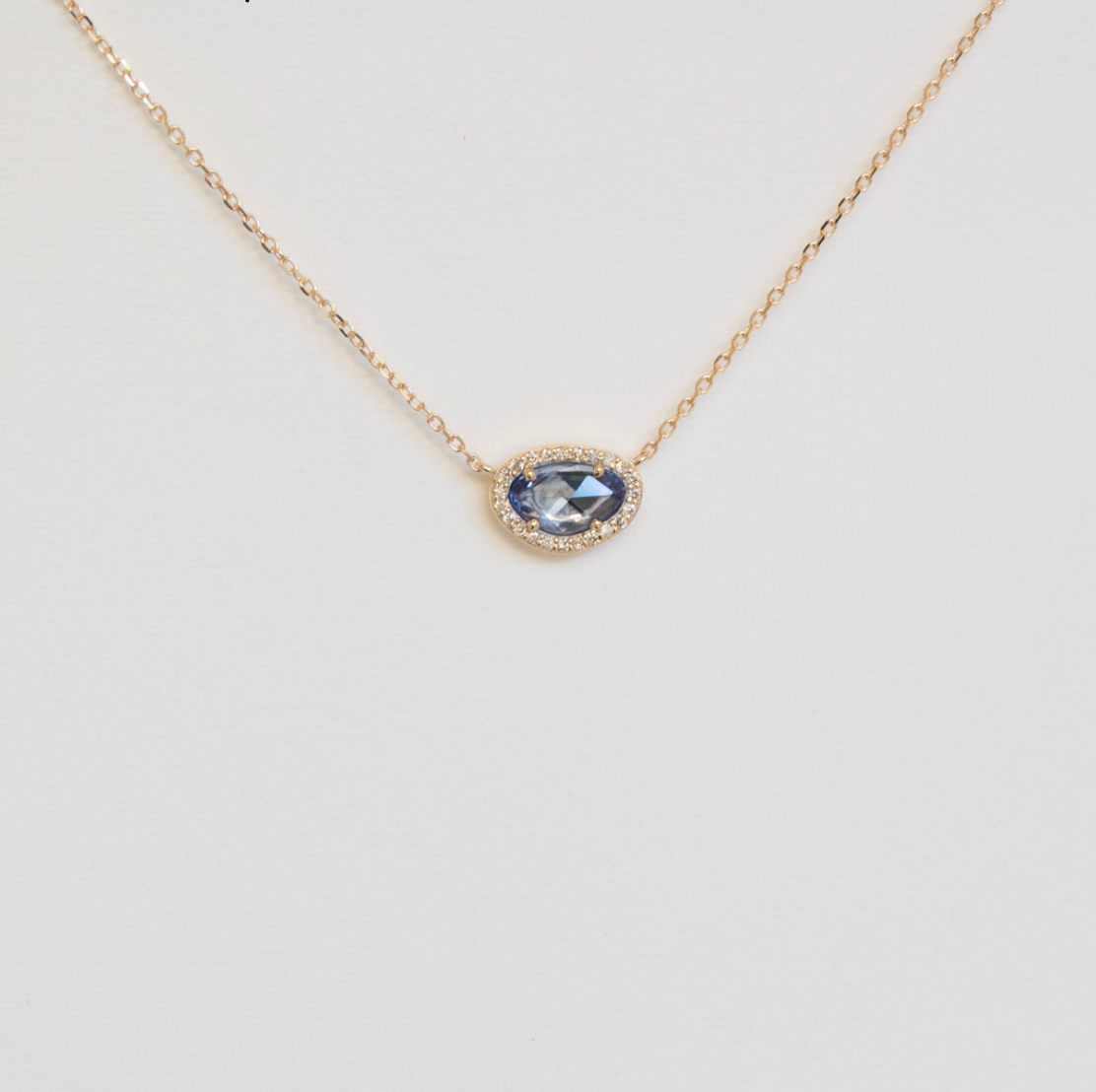 stella necklace - blue sapphire