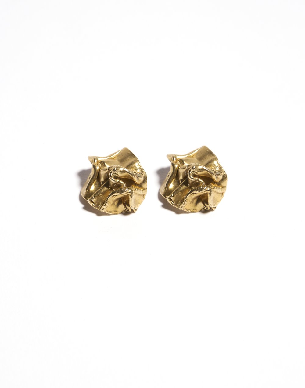 plié hoop earrings