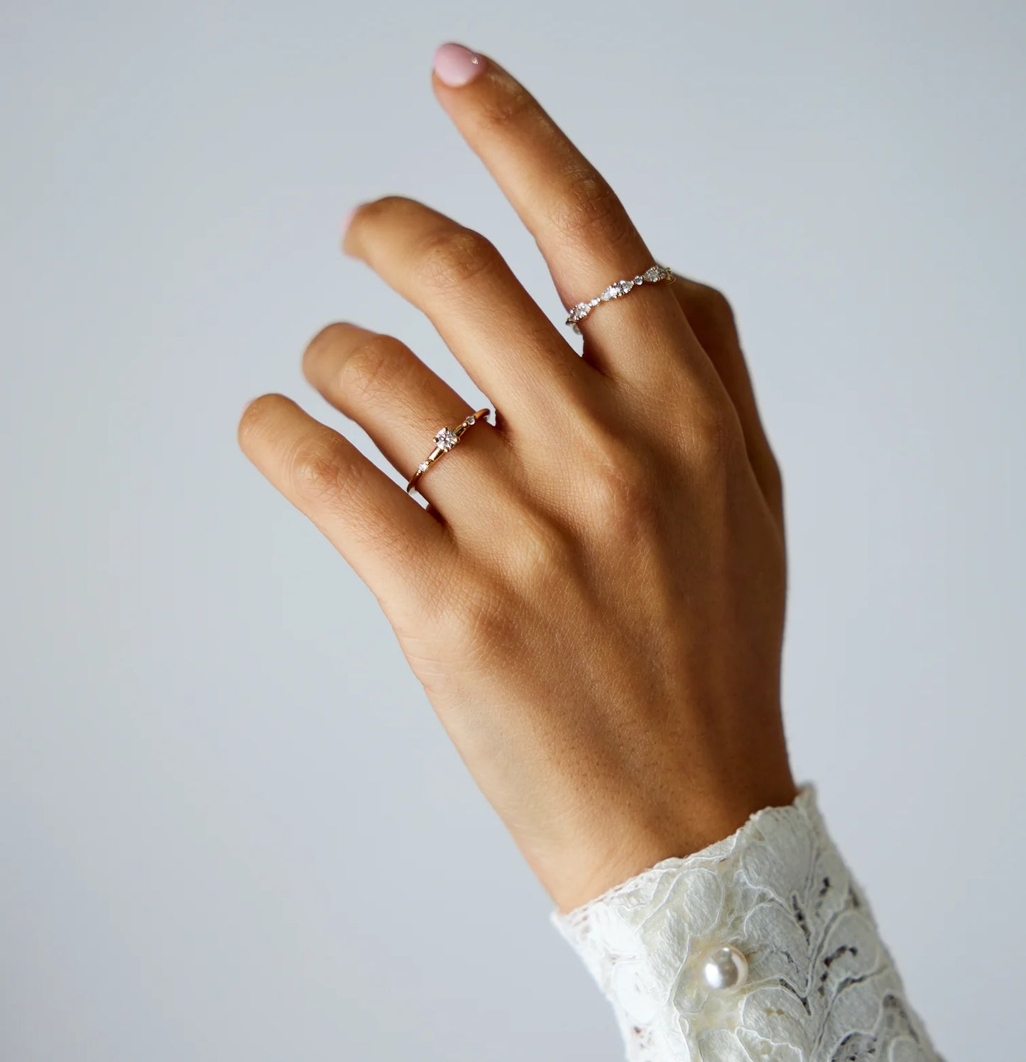 willow ring band - natural diamond