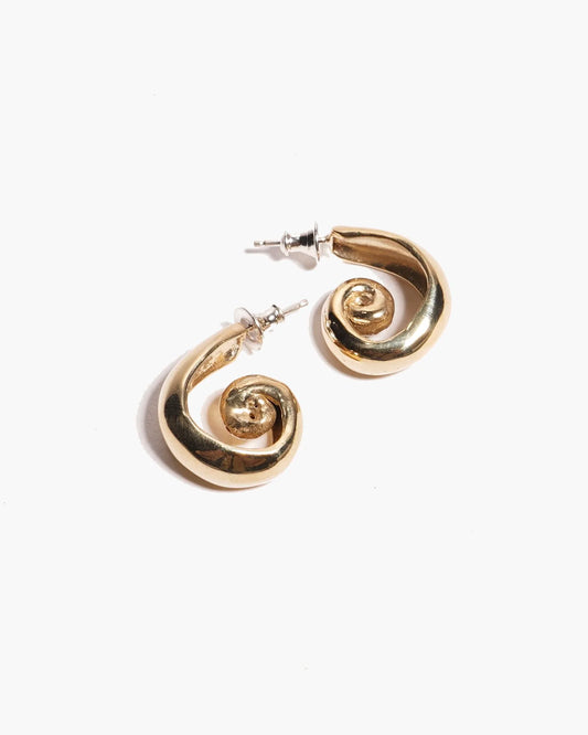 nautilus hoop earrings