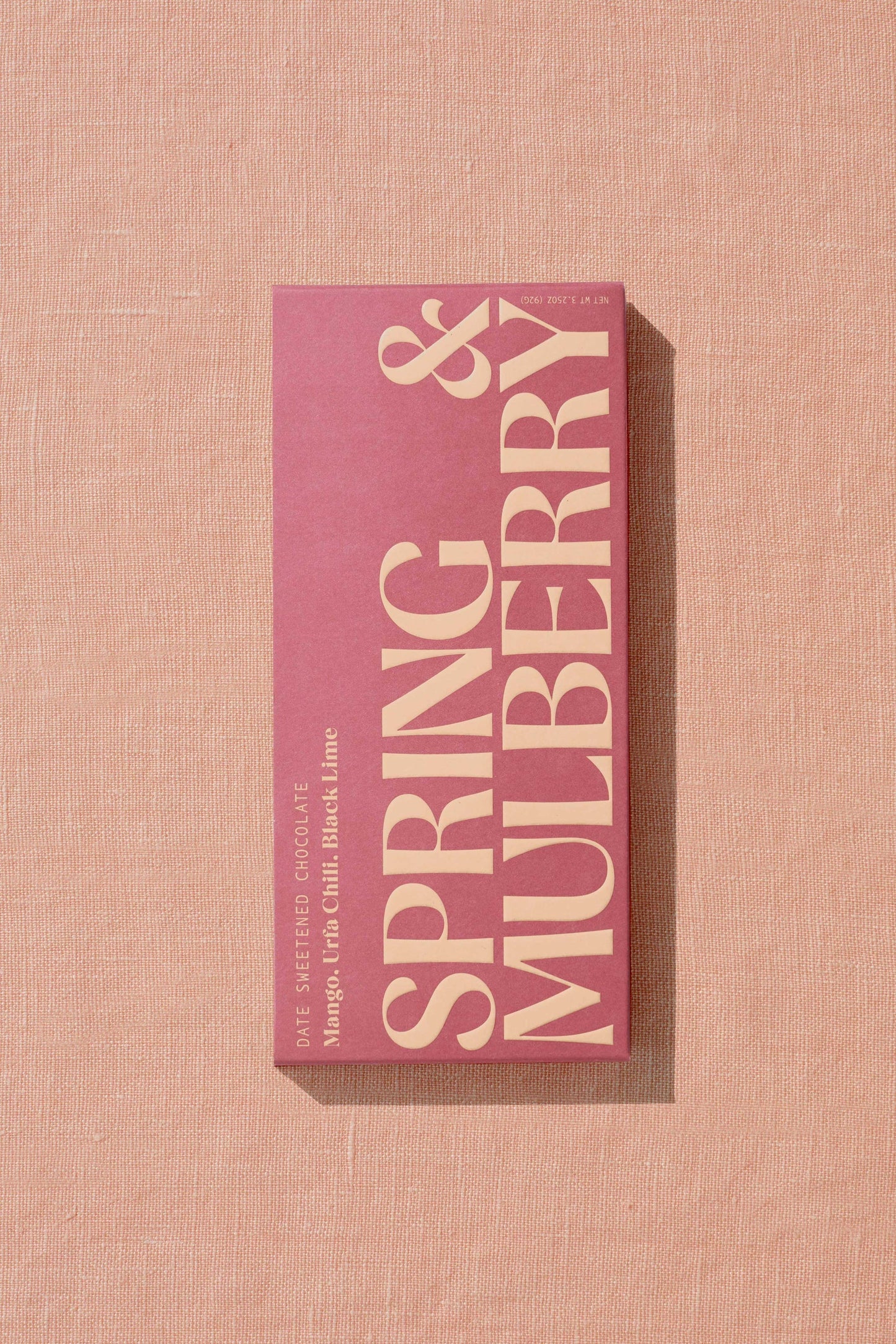 spring & mulberry / date-sweetened chocolate - mango, urfa chili, black lime