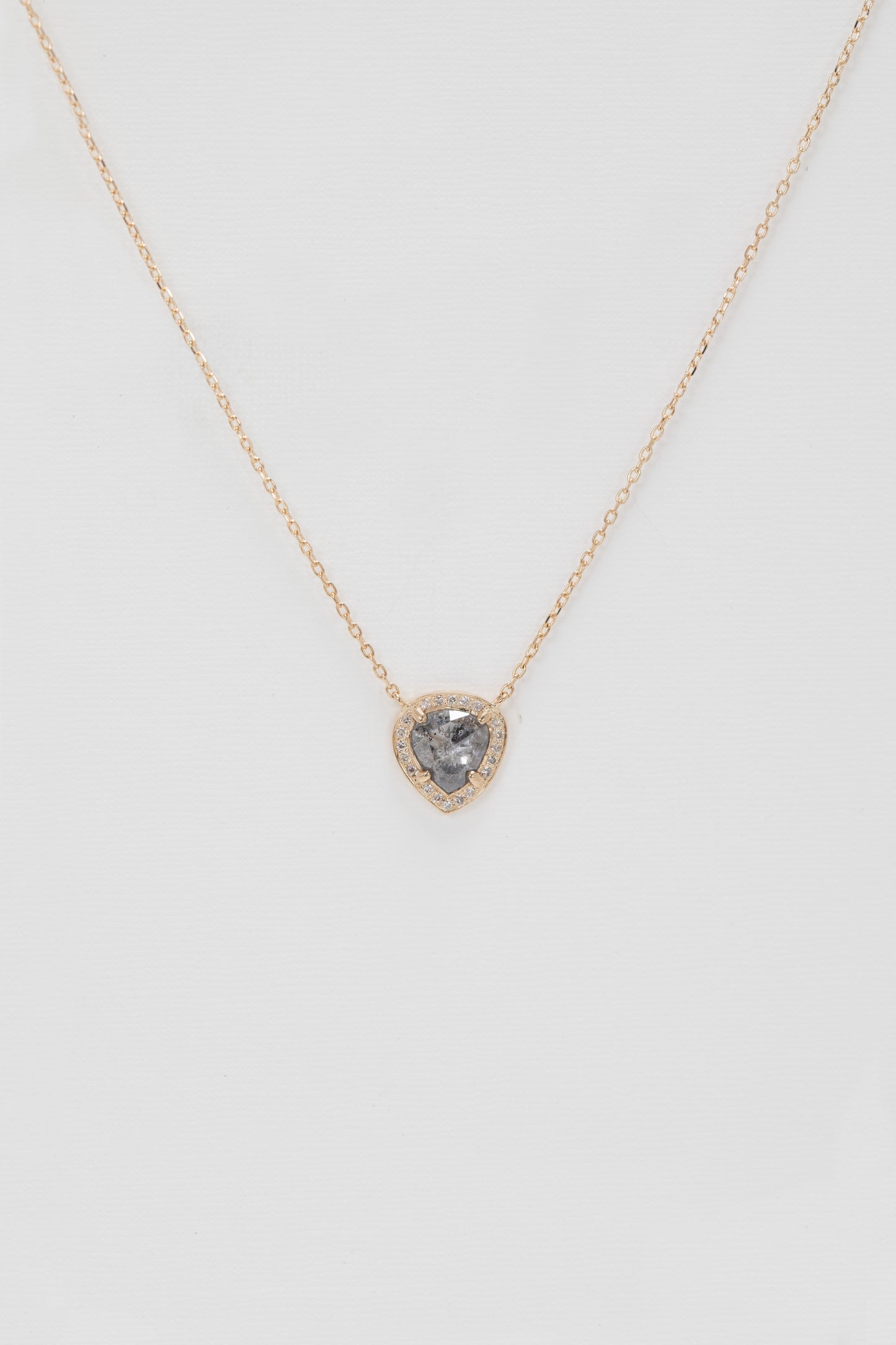 stella necklace - natural grey diamond