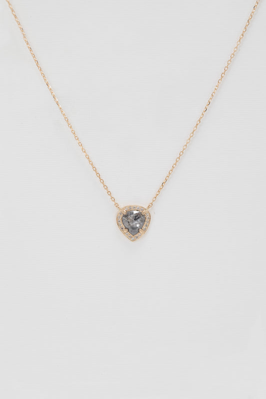 stella necklace - natural grey diamond