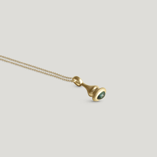 pendulum charm no.6 - green tourmaline