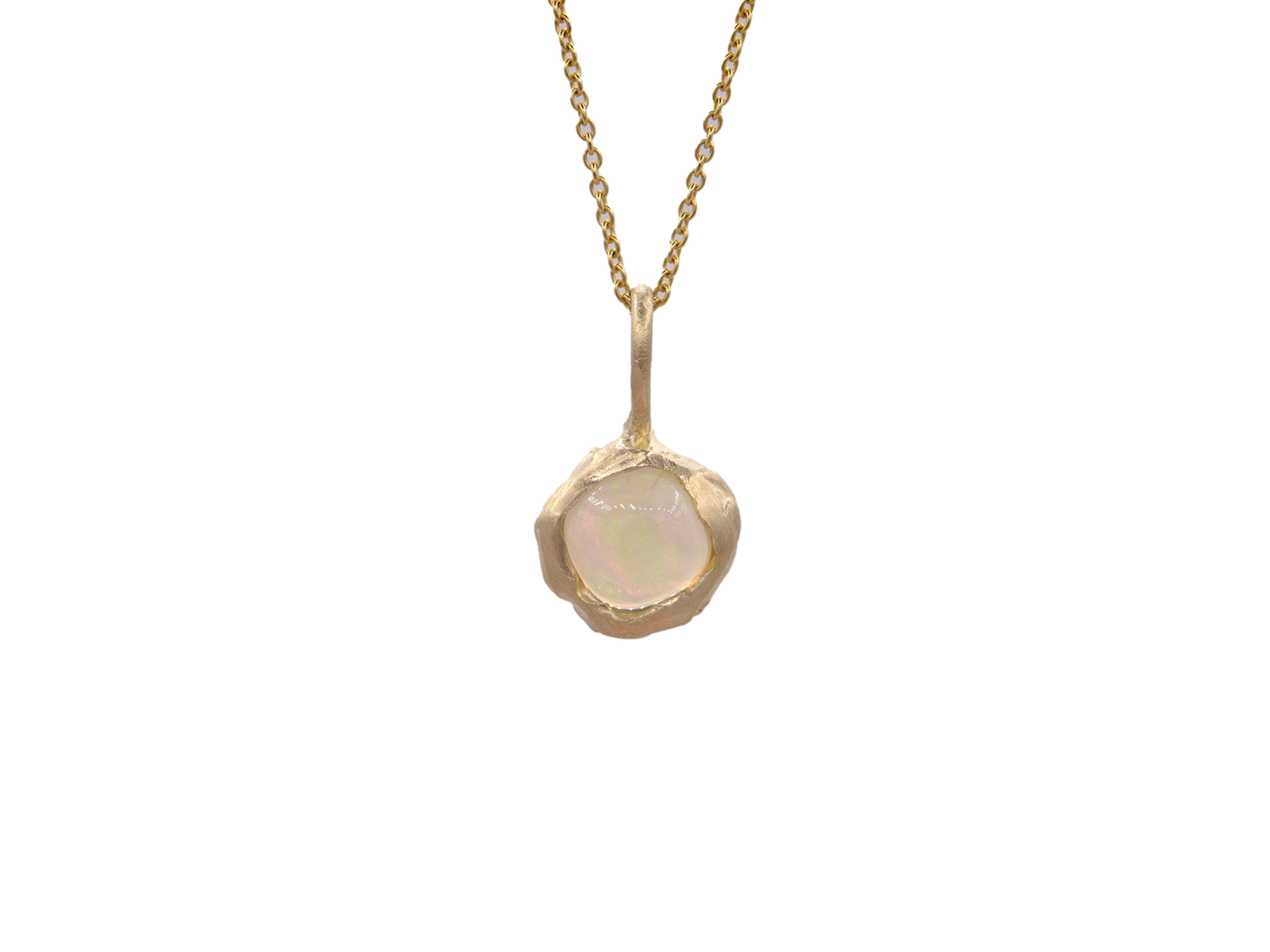 terra pendant - white opal