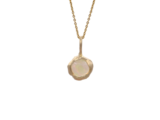 terra pendant - white opal