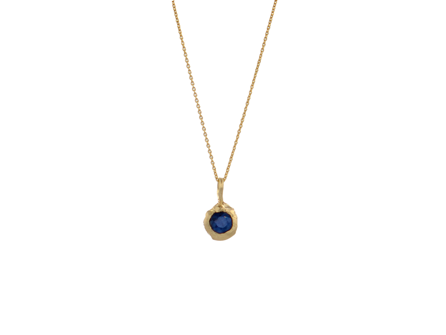terra pendant - blue sapphire