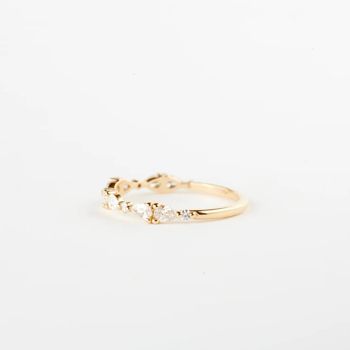 willow ring band - natural diamond