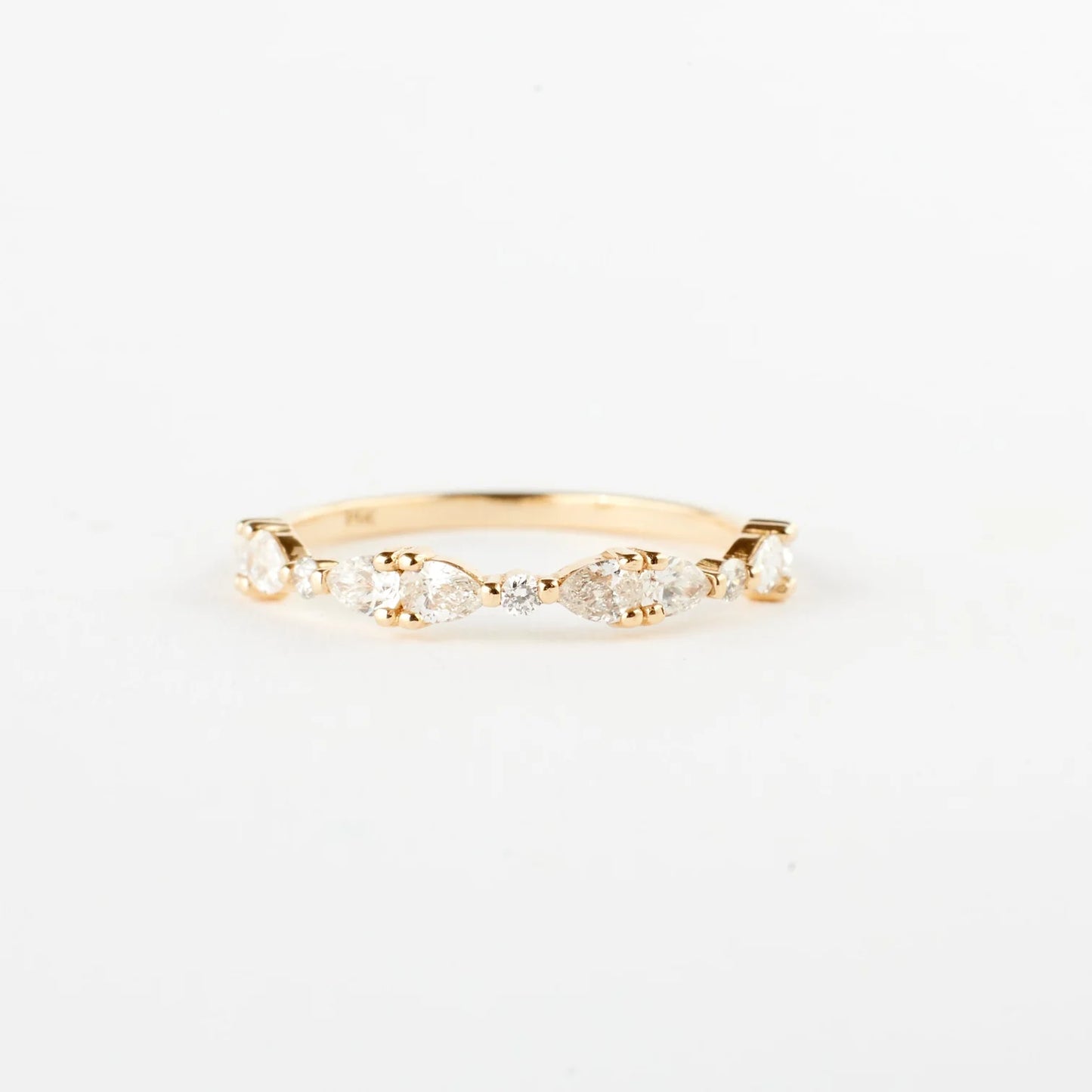 willow ring band - natural diamond