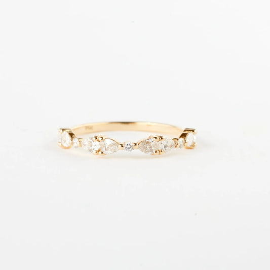 willow ring band - natural diamond