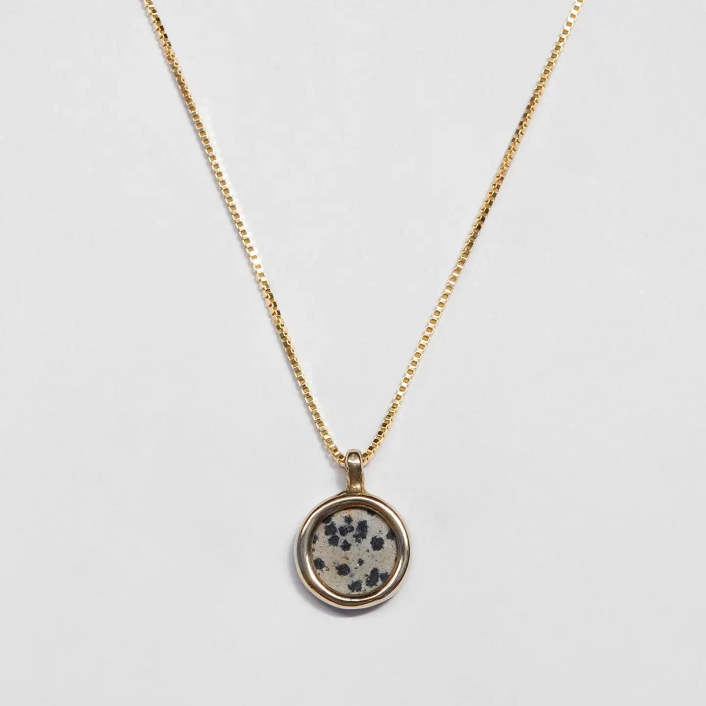 mare necklace - dalmatian jasper