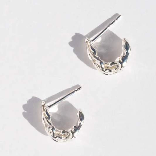 ostra post hoop earrings