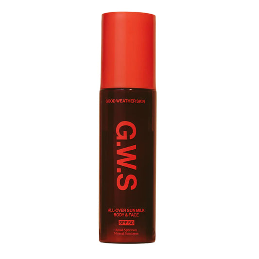 good weather skin / the all over (face + body) sun milk spf 50