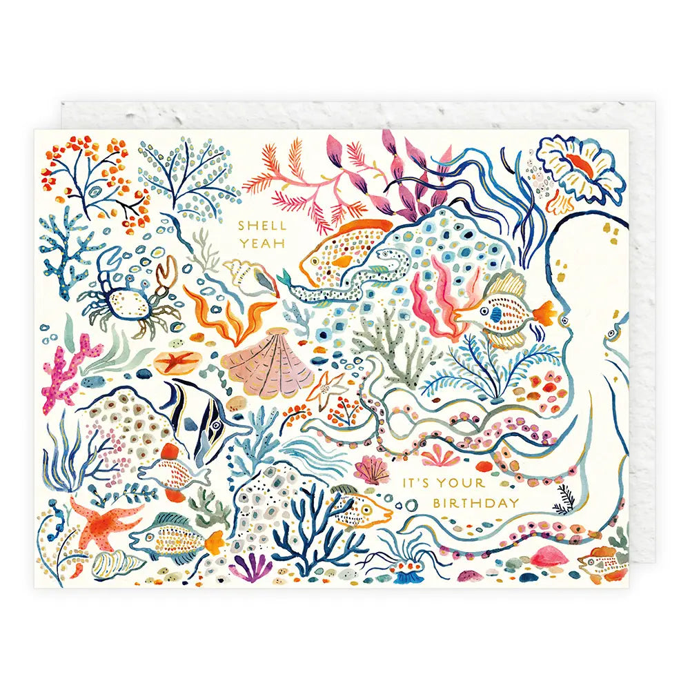 shell yeah birthday card