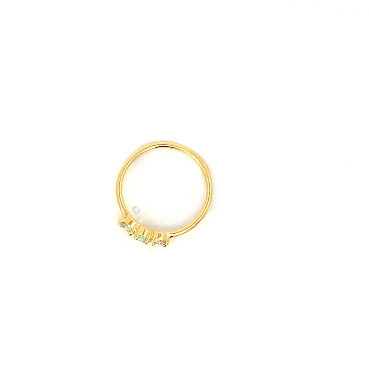 triple stone ring - aquamarine