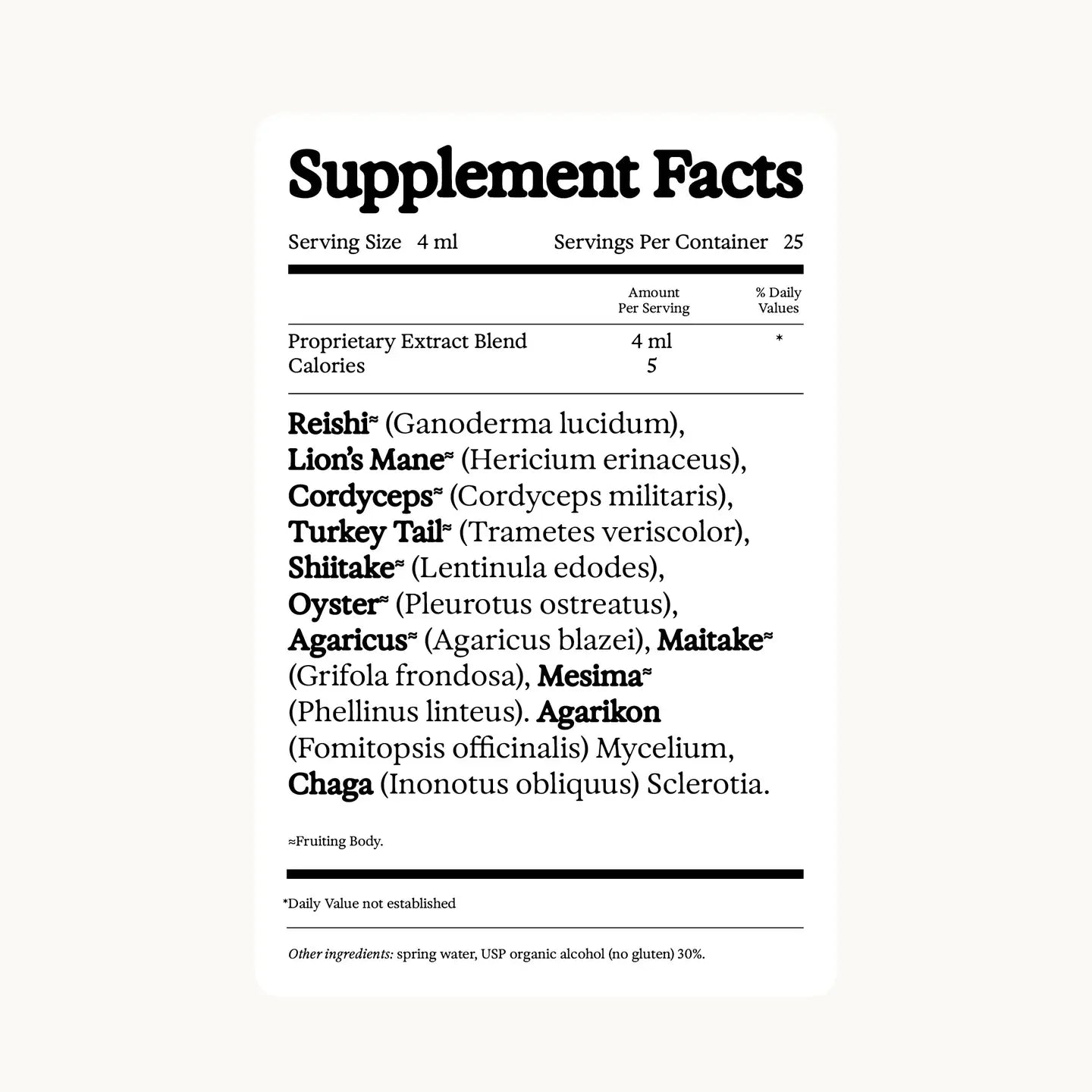 rainbo / 11:11 super multi-mushroom tincture