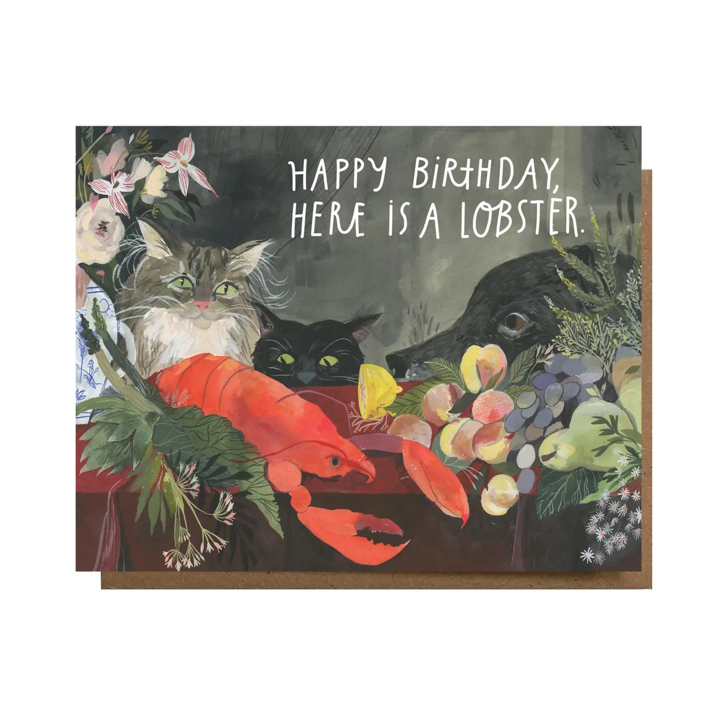 happy birthday lobster card