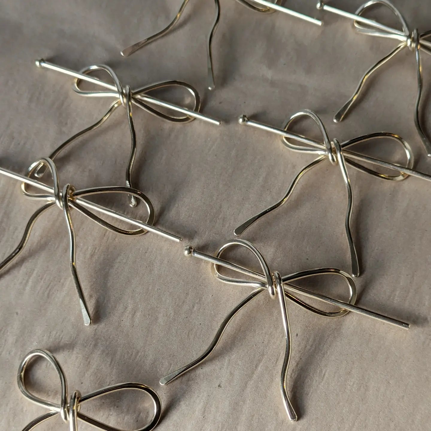 bow hair pin slide