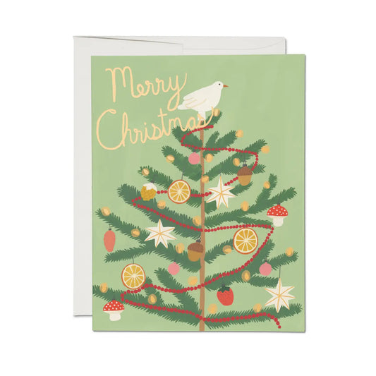 christmas spice tree holiday greeting card