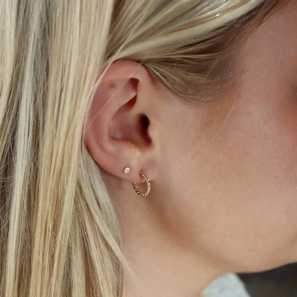 spiral hoop earrings