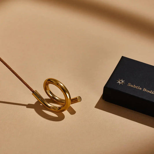 subtle bodies / brass incense holder (ii)