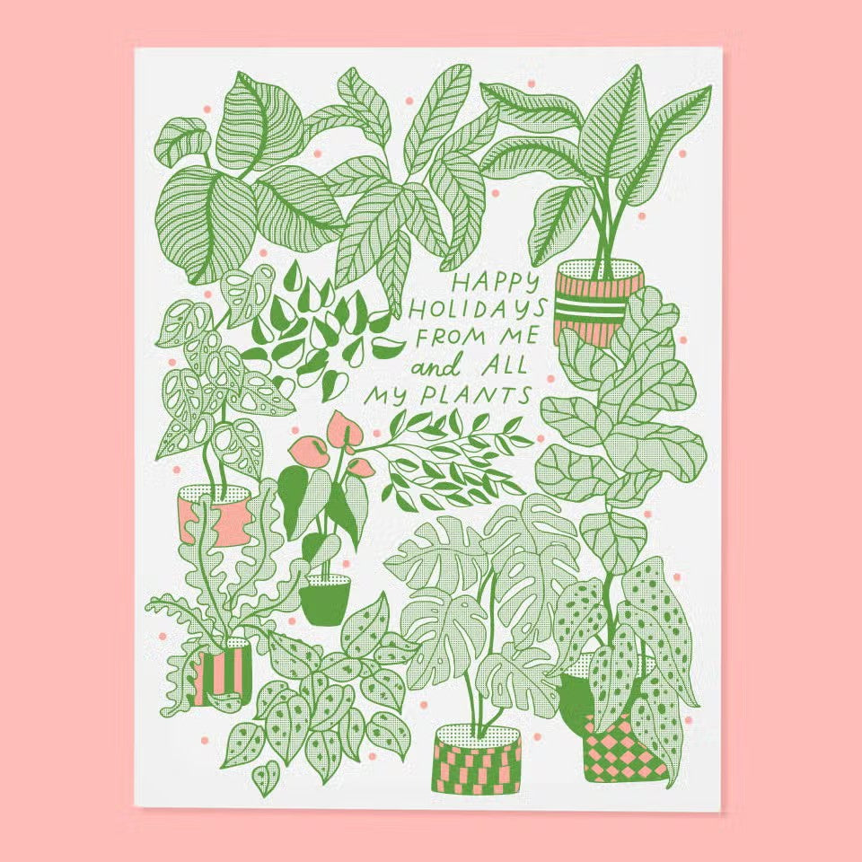 plant holiday card