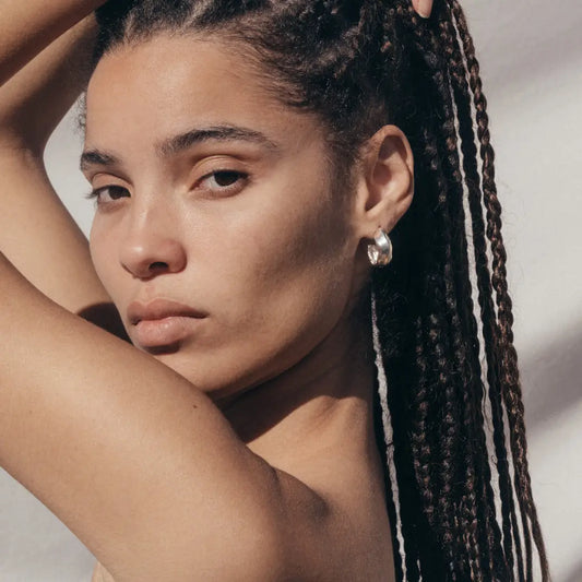 siren post hoop earrings