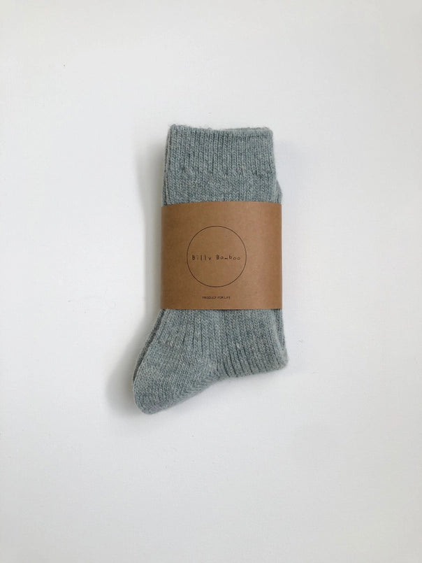billy bamboo / neutral iceland wool socks