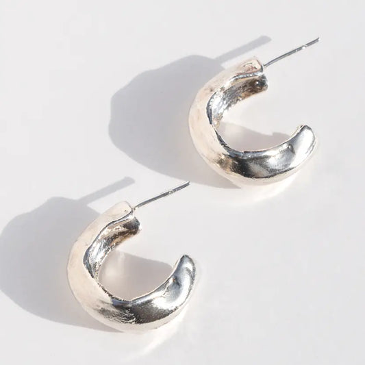 siren post hoop earrings